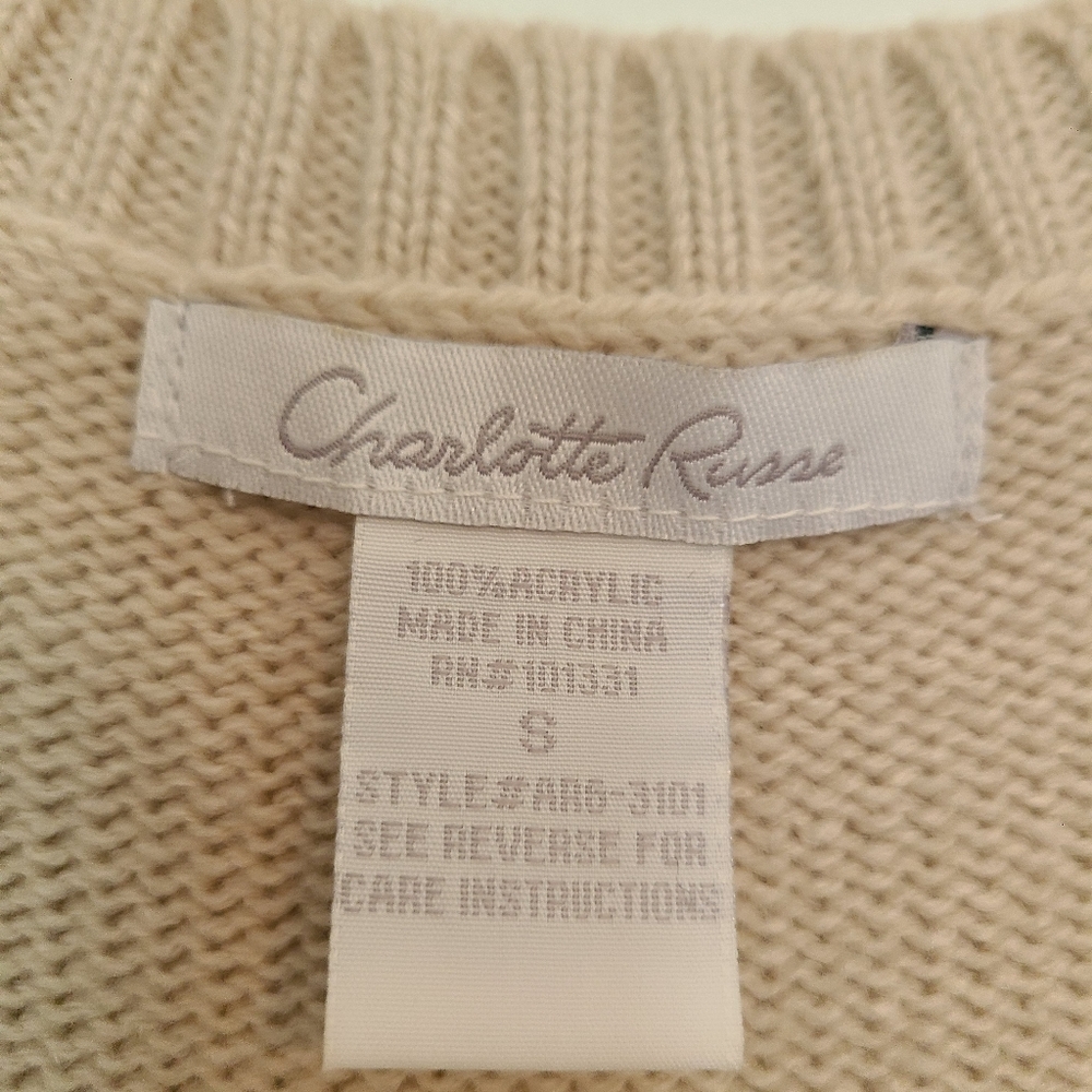 Charlotte Russe Hearts Argyle Sweater Vest Sleeveless Top Small - Picture 3 of 5
